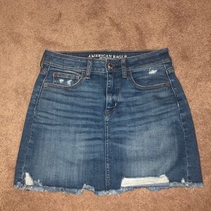 American eagle jean skirt